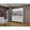 Kit Cozinha Itália 6 Portas Arte Móveis LINHA 2022 Branco - 6