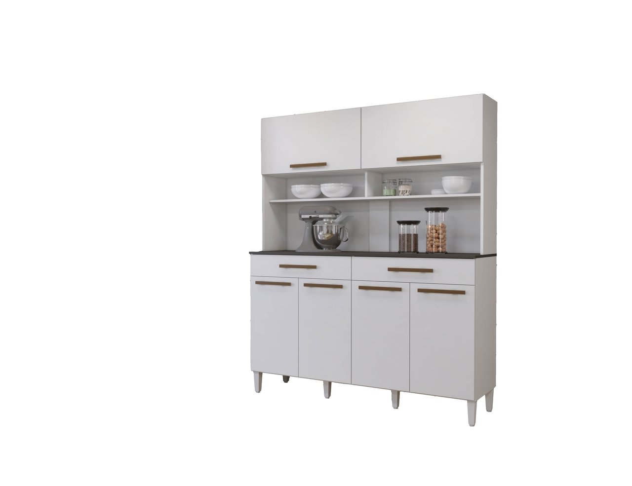 Kit Cozinha Itália 6 Portas Arte Móveis LINHA 2022 Branco - 4
