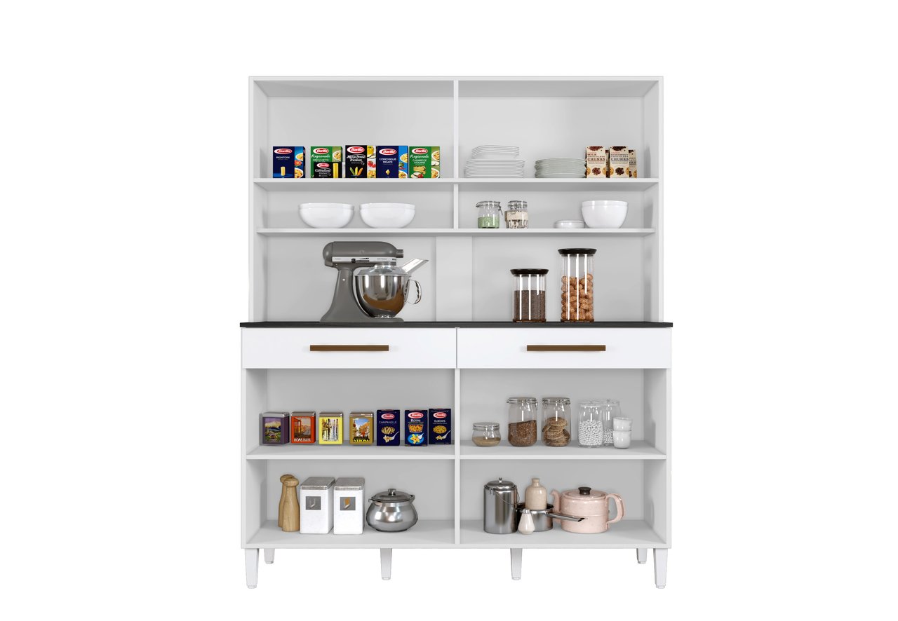 Kit Cozinha Itália 6 Portas Arte Móveis LINHA 2022 Branco - 7
