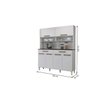 Kit Cozinha Itália 6 Portas Arte Móveis LINHA 2022 Branco - 5