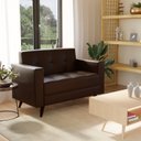 Ver imagem 5 de Sofá 2 Lugares Corino Vitrola