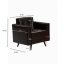 Ver imagem 3 de Poltrona Decorativa em Corino Vitrola Marrom