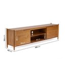 Ver imagem 3 de Rack para TV até 75 Polegadas 180cm Madeira Maciça Baru CabeCasa MadeiraOriginals Madeiraoriginal Marrom/Cacau