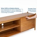 Ver imagem 7 de Rack para TV até 75 Polegadas 180cm Madeira Maciça Baru CabeCasa MadeiraOriginals Madeiraoriginal Marrom/Cacau