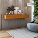 Ver imagem 1 de Aparador Buffet Suspenso 110cm em Mdf Sala Hall de Entrada:naturale