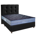 Ver imagem 1 de Cama Box + Colchão Casal Molas Ensacadas Petrus Paropas + Cabeceira Estofada