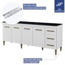 Ver imagem 6 de Balcão Atenas 4 Portas e 3 Gavetas Kaiki Móveis