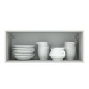 Ver imagem 4 de Armário de Cozinha Aéreo 80 cm 1 Porta Basculante Branco/Cinza Agata Madesa