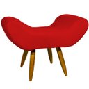 Ver imagem 4 de Kit Poltrona Decorativa Para Sala Recepção Escritório Consultório + Puff Emilia Suede