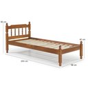 Ver imagem 1 de Cama Solteiro em Madeira Maciça Mv Outlet Mel