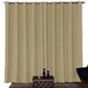 Ver imagem 2 de Cortina para Sala Blackout Tecido 2.80m x 1,70m Varão Simples:Palha