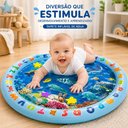 Ver imagem 5 de Tapete Bebe Inflavel Agua Interativo Almofada Infantil Ginasio Atividades Sensorial PET Tummy Time D