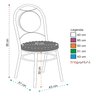 Kit 2 Cadeiras Cromadas CC10 A105 Debrum - 2