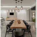 Ver imagem 3 de Mesa de Tronco com Bordas Orgânicas Cor Natural com Pés em Aço Carbono 110cm de Largura:Comprimento 