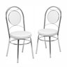 Kit 2 Cadeiras Cromadas CC10 A102 Debrum - 2