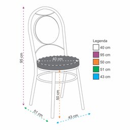 Kit 2 Cadeiras Cromadas CC10 A102 Debrum - 3 Kit 2 Cadeiras Cromadas CC10 A102 Debrum - 3