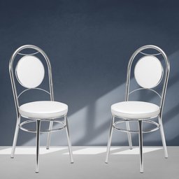 Kit 2 Cadeiras Cromadas CC10 A102 Debrum - 4 Kit 2 Cadeiras Cromadas CC10 A102 Debrum - 4