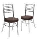 Ver imagem 1 de Kit 2 Cadeiras Cromadas CC34 D415 Debrum