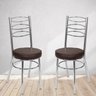 Kit 2 Cadeiras Cromadas CC34 D415 Debrum - 2