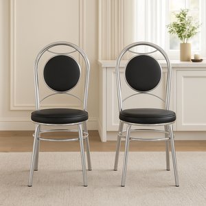 Kit 2 Cadeiras Cromadas CC10 A101 Debrum