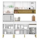 Ver imagem 2 de Cozinha Modulada Line Composição 3 Supremo Freijó - Kits Paraná