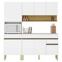 Ver imagem 1 de Cozinha Modulada Line Composição 3 Supremo Freijó - Kits Paraná