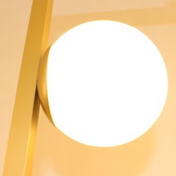 Pendente Golden Sun Quadro Dourado 3 Globos 10 cm Branco Fosco Spirit Liso - 45x35cm - 2