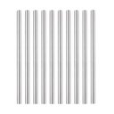 Ver imagem 1 de Kit com 10 Canudos em Aço Inox 22 cm Milk Shake 12mm + Escova de Limpeza Frigopro