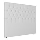Ver imagem 3 de Cabeceira Casal Potenza 140cm Material Sintético Branco c/ Frame Italian Flex