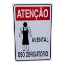 Ver imagem 1 de Kit 5 Placa Obrigatorio Uso de Avental Industria Epi Cozinha