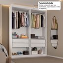 Ver imagem 5 de Closet Casal Andorra 4 Gavetas 2 Prateleiras Branco - Pnr Móveis