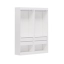 Ver imagem 2 de Closet Casal Andorra 4 Gavetas 2 Prateleiras Branco - Pnr Móveis