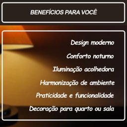 Abajur Moderno Decoração Quarto Sala Luminária Lamp Sand Bege - 7