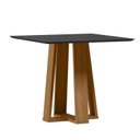 Ver imagem 5 de Conjunto Sala de Jantar Mesa 90cm Tampo Vidro/MDF Rubi com 4 Cadeiras Amanda