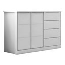 Ver imagem 2 de Cômoda 2 Portas e 4 Gavetas Pérola Branco - Phoenix Baby