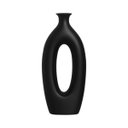 Ver imagem 1 de Vaso Decorativo de Mesa Taj Preto Fosco para Sala de Jantar 47x21x8,5 cm