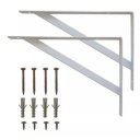 Ver imagem 4 de Mesa Suspensa em MDF Branco Estudos Home Office Computador 90 cm