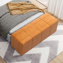 Ver imagem 2 de Puff Decorativo Living Sala de Estar 160 cm Roma W01 Couríssimo Whisky - Lyam Lyam Decor