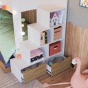 Ver imagem 6 de Treliche Infantil com Cama Auxiliar Escada Nichos e Gavetas Laterais
