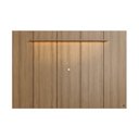 Ver imagem 2 de Painel para TV até 75 Polegadas 200x136cm com LED Horizonte CabeCasa MadeiraOriginals Marrom/Freijó