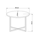 Ver imagem 3 de Mesa de Centro Redonda 50cm Marrom
