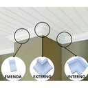 Ver imagem 2 de Kit 40 Canto Interno Branco para Moldura Forro Rodaforro Pvc