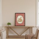 Ver imagem 2 de Quadro Decor Família Coelhinhos Vintage 24x18cm Mold Preta