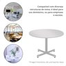 Tampo Redondo 100cm Standard Cinza para Mesa de Reuniao Cozinha - 6