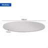 Tampo Redondo 100cm Standard Cinza para Mesa de Reuniao Cozinha - 2