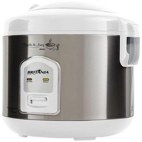 Panela de Arroz Britania 400W Faz 5 Xicaras Branca 220V