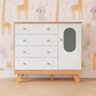 Cômoda Trocador com Janela 4 Gavetas Pingo Quarto Bebê - 3