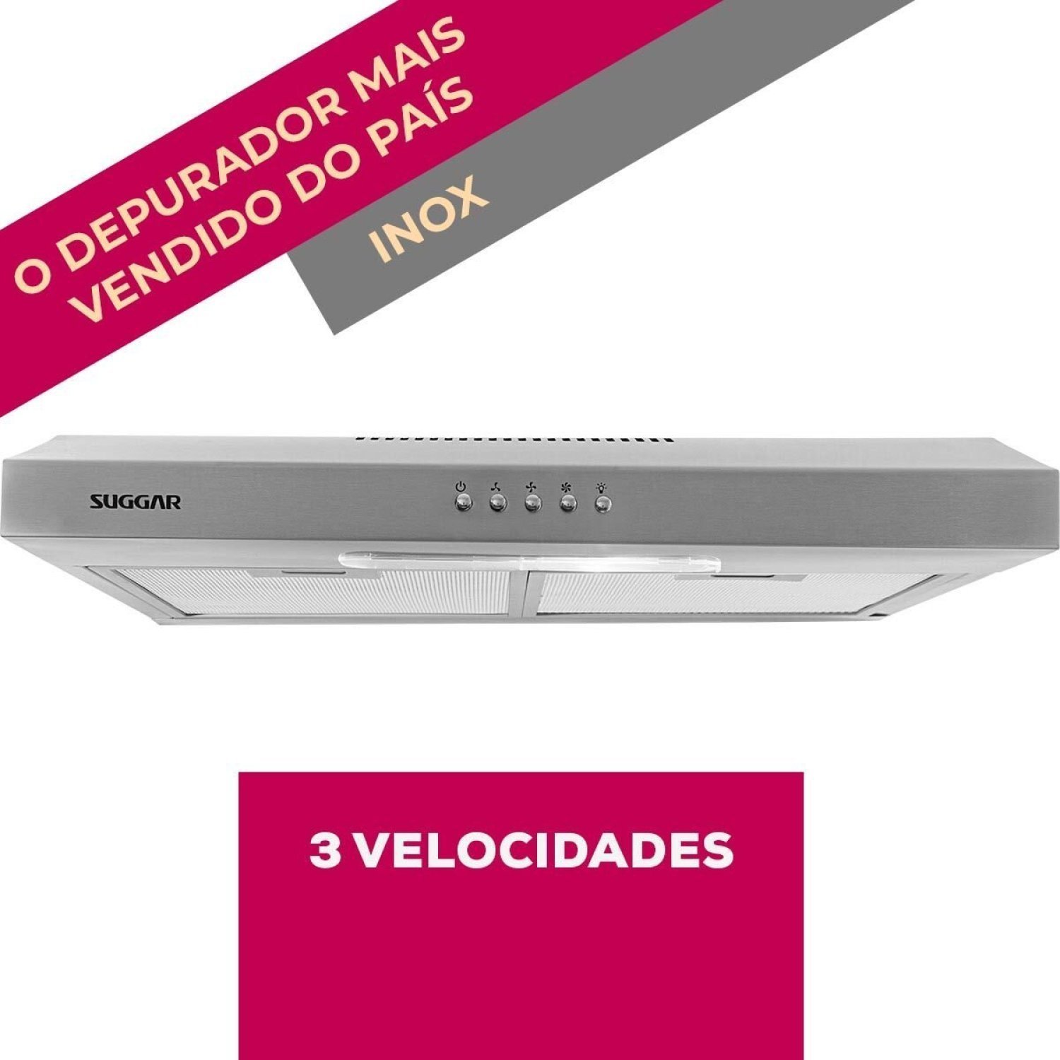 Depurador Slim 60 3 Velocidades IX 127V Cinza - 3