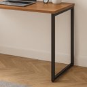 Ver imagem 6 de Escrivaninha Industrial Home Office Quarto Escritório 120x45:cedro/preto