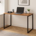Ver imagem 3 de Escrivaninha Industrial Home Office Quarto Escritório 120x45:cedro/preto